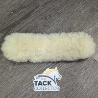 Sheepskin Wool Leather Noseband Cover *xc/vgc, mnr stains & scrape
