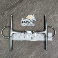 Thin French Link Full Cheek Bit, flat center bar *gc, clean, dull, scratches, scuffs, rubs
