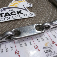 Thin French Link Full Cheek Bit, flat center bar *gc, clean, dull, scratches, scuffs, rubs
