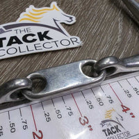 Thin French Link Full Cheek Bit, flat center bar *gc, clean, dull, scratches, scuffs, rubs
