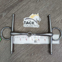 Med Hvy Full Cheek Snaffle Bit, med Cheeks *gc, clean, rubs, stains, rubs, scuffs
