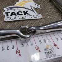 Med Hvy Full Cheek Snaffle Bit, med Cheeks *gc, clean, rubs, stains, rubs, scuffs
