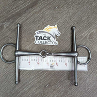 Med Hvy Full Cheek Snaffle Bit, med Cheeks *gc, clean, rubs, stains, rubs, scuffs
