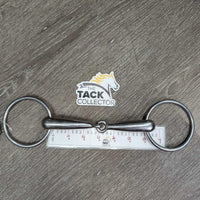 Med Hollow Mouth Loose Ring Snaffle Bit *gc, clean, rubs, scratches, chews
