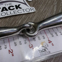 Med Hollow Mouth Loose Ring Snaffle Bit *gc, clean, rubs, scratches, chews
