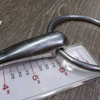 Med Hollow Mouth Loose Ring Snaffle Bit *gc, clean, rubs, scratches, chews

