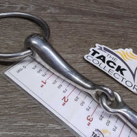 Med Hollow Mouth Loose Ring Snaffle Bit *gc, clean, rubs, scratches, chews
