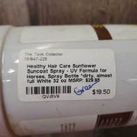 Sunflower Suncoat Spray - UV Formula for Horses, Spray Bottle *dirty, almost full

