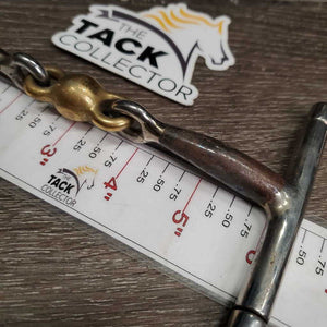 Sweet Iron French Link Hunter D Ring Bit, ball lozenge *gc, clean, rusty, residue, rubs, scuffs