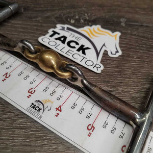 Sweet Iron French Link Hunter D Ring Bit, ball lozenge *gc, clean, rusty, residue, rubs, scuffs