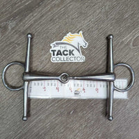 Med Hvy Full Cheek Snaffle Bit, med Cheeks *gc, clean, rubs, stains, rubs, scuffs
