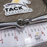 Med Hvy Full Cheek Snaffle Bit, med Cheeks *gc, clean, rubs, stains, rubs, scuffs
