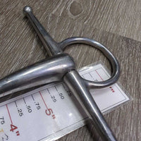 Med Hvy Full Cheek Snaffle Bit, med Cheeks *gc, clean, rubs, stains, rubs, scuffs

