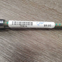 Dressage Whip, Gellee Handle, cap end *gc, dingy, faded, stains, rubs, mnr snags
