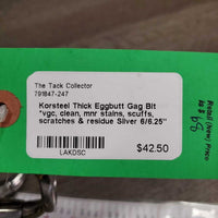 Thick Eggbutt Gag Bit *vgc, clean, mnr stains, scuffs, scratches & residue
