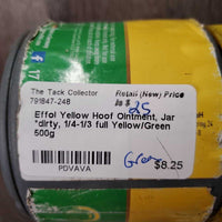 Yellow Hoof Ointment, Jar *dirty, 1/4-1/3 full
