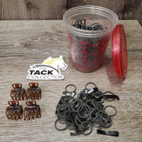 Braiding Elastics, 2 clips, tumbler container *xc, mnr dirty