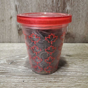 Braiding Elastics, 2 clips, tumbler container *xc, mnr dirty