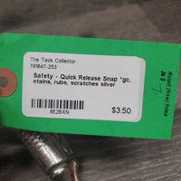 Safety - Quick Release Snap *gc, stains, rubs, scratches
