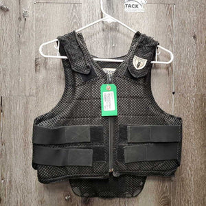 JUNIORS Small Cell Mesh Safety Vest *08/2014 *fair, rubs, threads, v.frayed/clumpy, holey edges, mnr hair