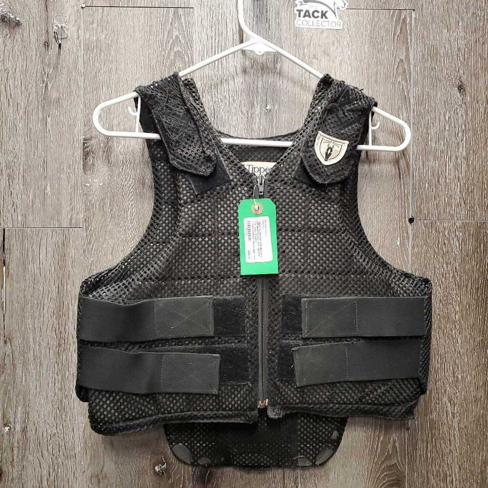JUNIORS Small Cell Mesh Safety Vest *08/2014 *fair, rubs, threads, v.frayed/clumpy, holey edges, mnr hair
