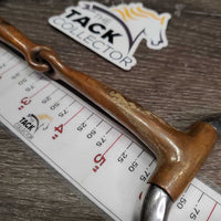 Thin Eggbutt Snaffle Bit *gc, chews, rough, stains
