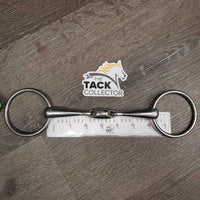 Hvy French Link Loose Ring, Lozenge Bit *vgc, clean, mnr rubs & scuffs