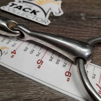 Hvy French Link Loose Ring, Lozenge Bit *vgc, clean, mnr rubs & scuffs