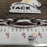 Hvy French Link Loose Ring, Lozenge Bit *vgc, clean, mnr rubs & scuffs
