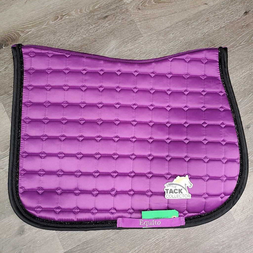 Quilt Jumper Saddle Pad, 1x piping, 1x glitter *vgc, clean, mnr hair, snags, pills, v. mnr stains