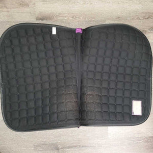 Quilt Jumper Saddle Pad, 1x piping, 1x glitter *vgc, clean, mnr hair, snags, pills, v. mnr stains