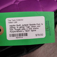 Quilt Jumper Saddle Pad, 1x piping, 1x glitter *vgc, clean, mnr hair, snags, pills, v. mnr stains