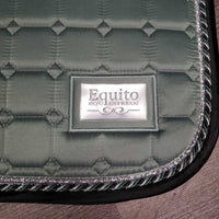 Quilt Jumper Saddle Pad, 1x piping, 1x glitter *vgc, mnr hair, pills, rubs, v. mnr stains, threads