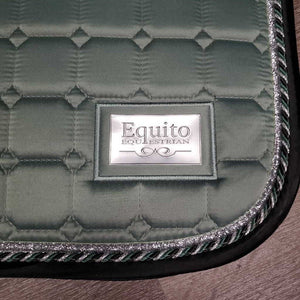 Quilt Jumper Saddle Pad, 1x piping, 1x glitter *vgc, mnr hair, pills, rubs, v. mnr stains, threads
