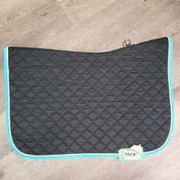 Quilt Jumper Saddle Pad, 'Twin Pines Equestrian' *vgc, clean, mnr hair, residue, rubs, stains, puckers, pills
