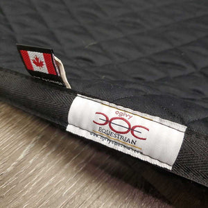 Quilt Jumper Saddle Pad, 'Twin Pines Equestrian' *vgc, clean, mnr hair, residue, rubs, stains, puckers, pills