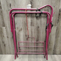 Metal Folding Saddle Stand, metal bottom rack, bungee cord *vgc, dirty, dusty
