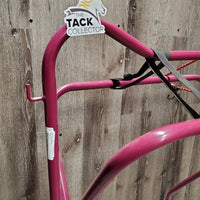 Metal Folding Saddle Stand, metal bottom rack, bungee cord *vgc, dirty, dusty