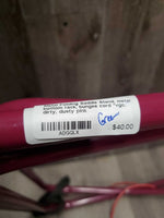 Metal Folding Saddle Stand, metal bottom rack, bungee cord *vgc, dirty, dusty
