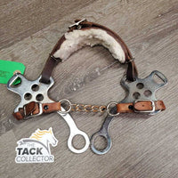 English Hackamore, chain *gc, clean, rubs, stains, rust