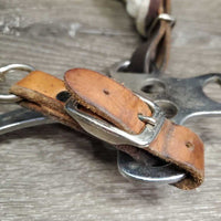 English Hackamore, chain *gc, clean, rubs, stains, rust

