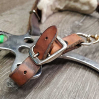 English Hackamore, chain *gc, clean, rubs, stains, rust
