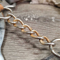 English Hackamore, chain *gc, clean, rubs, stains, rust
