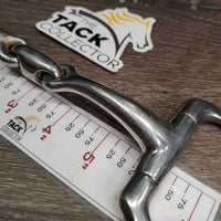 Med Curved French Link Eggbut, center lozenge *gc, clean, scuffs, mnr stains