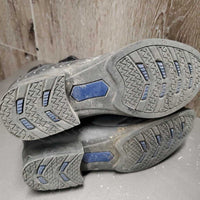 Paddock Boots, Zips *gc, dirty, dusty, v.torn tongues
