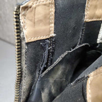 Paddock Boots, Zips *gc, dirty, dusty, v.torn tongues