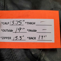 Pr Field Boots, zips *fair, UNDONE/Holey Calves, Stuck L Zip, dirty, rubs, faded
