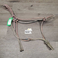 Soft Nylon Rope Halter *fair, v.dirty, v.rubbed, frays, stains, faded, unstuck end
