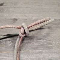 Soft Nylon Rope Halter *fair, v.dirty, v.rubbed, frays, stains, faded, unstuck end
