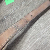 Stamped Double Leather Breastcollar *gc/fair, dirty, film, v.dry, v.stiff, cracking, xhole
